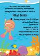 Under the Sea Hispanic Baby Girl Snorkeling - Baby Shower Invitations thumbnail