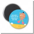 Under the Sea Hispanic Baby Girl Snorkeling - Personalized Baby Shower Magnet Favors thumbnail