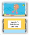 Under the Sea Hispanic Baby Girl Snorkeling - Personalized Baby Shower Mini Candy Bar Wrappers thumbnail