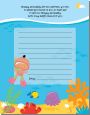 Under the Sea Hispanic Baby Girl Snorkeling - Baby Shower Notes of Advice thumbnail