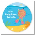 Under the Sea Hispanic Baby Girl Snorkeling - Personalized Baby Shower Table Confetti thumbnail