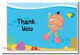 Under the Sea Hispanic Baby Girl Snorkeling - Baby Shower Thank You Cards thumbnail