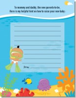 Under the Sea Hispanic Baby Snorkeling - Baby Shower Notes of Advice