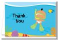Under the Sea Hispanic Baby Snorkeling - Baby Shower Thank You Cards thumbnail