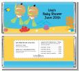 Under the Sea Hispanic Baby Twins Snorkeling - Personalized Baby Shower Candy Bar Wrappers thumbnail