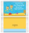 Under the Sea Hispanic Baby Twins Snorkeling - Personalized Popcorn Wrapper Baby Shower Favors thumbnail