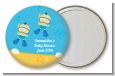 Under the Sea African American Baby Boy Twins Snorkeling - Personalized Baby Shower Pocket Mirror Favors thumbnail