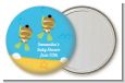 Under the Sea African American Baby Twins Snorkeling - Personalized Baby Shower Pocket Mirror Favors thumbnail
