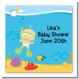 Under the Sea Baby Snorkeling - Personalized Baby Shower Card Stock Favor Tags thumbnail