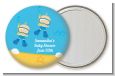 Under the Sea Baby Twin Boys Snorkeling - Personalized Baby Shower Pocket Mirror Favors thumbnail