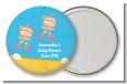 Under the Sea Baby Twin Girls Snorkeling - Personalized Baby Shower Pocket Mirror Favors thumbnail