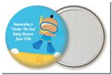 Under the Sea Hispanic Baby Boy Snorkeling - Personalized Baby Shower Pocket Mirror Favors