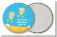 Under the Sea Twin Babies Snorkeling - Personalized Baby Shower Pocket Mirror Favors thumbnail