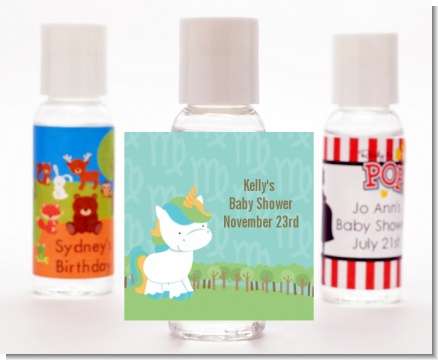 Unicorn | Virgo Horoscope - Personalized Baby Shower Hand Sanitizers Favors