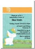 Unicorn | Virgo Horoscope - Baby Shower Petite Invitations