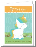 Unicorn | Virgo Horoscope - Baby Shower Thank You Cards