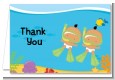 Under the Sea Hispanic Baby Twins Snorkeling - Baby Shower Thank You Cards thumbnail