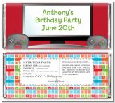 Video Game Time - Personalized Birthday Party Candy Bar Wrappers