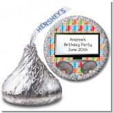 Video Game Time - Hershey Kiss Birthday Party Sticker Labels