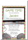 Video Game Time - Birthday Party Petite Invitations