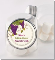 Vineyard Splash - Personalized Bridal Shower Candy Jar