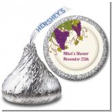 Vineyard Splash - Hershey Kiss Bridal Shower Sticker Labels