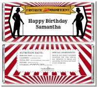 Vintage Magic - Personalized Birthday Party Candy Bar Wrappers