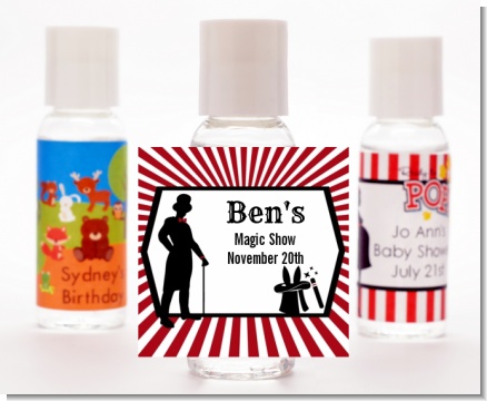 Vintage Magic - Personalized Birthday Party Hand Sanitizers Favors