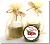 Vintage Red Truck - Christmas Gold Tin Candle Favors