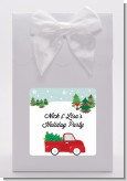 Vintage Red Truck With Tree - Christmas Goodie Bags