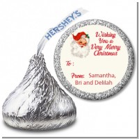 Vintage Santa - Hershey Kiss Christmas Sticker Labels