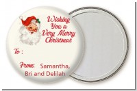 Vintage Santa - Personalized Christmas Pocket Mirror Favors