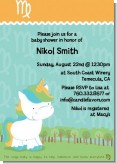 Unicorn | Virgo Horoscope - Baby Shower Invitations