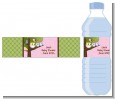 Owl - Look Whooo's Having Twin Girls - Personalized Baby Shower Water Bottle Labels thumbnail