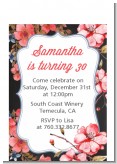 Watercolor Floral - Birthday Party Petite Invitations