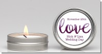 Watercolor LOVE - Bridal Shower Candle Favors