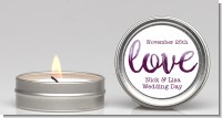 Watercolor LOVE - Bridal Shower Candle Favors