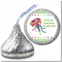 Wedding Bouquet - Hershey Kiss Bridal Shower Sticker Labels