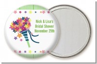 Wedding Bouquet - Personalized Bridal Shower Pocket Mirror Favors