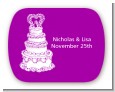 Wedding Cake - Personalized Bridal Shower Rounded Corner Stickers thumbnail