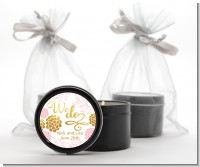 We Do - Bridal Shower Black Candle Tin Favors