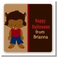 Werewolf - Square Personalized Halloween Sticker Labels thumbnail