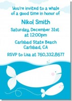 Whale Of A Good Time - Birthday Party Invitations