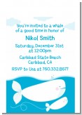 Whale Of A Good Time - Birthday Party Petite Invitations