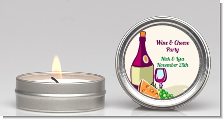 Wine & Cheese - Bridal Shower Candle Favors