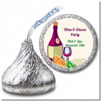 Wine & Cheese - Hershey Kiss Bridal Shower Sticker Labels