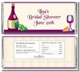 Wine & Cheese - Personalized Bridal Shower Candy Bar Wrappers thumbnail