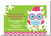 Winter Owl - Christmas Petite Invitations