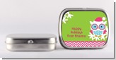 Winter Owl - Personalized Christmas Mint Tins