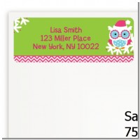 Winter Owl - Christmas Return Address Labels